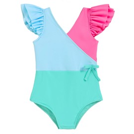 Mioglrie Girls Swimsuit Toddler Swimsuit Girl 5T Girls Bathing Suit One Piece Bathing Suits Swimsuits Size 6 Green Swimwear Toddler Beach Essentials
