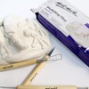 Mont Marte White Air Hardening Modeling Clay, 2kg (4.4lb). Approximate