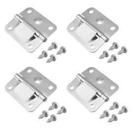 SDTC Tech 4 Pack Cooler Stainless Steel Hinges with Screws Set, Ice Chest Stainless Ste...