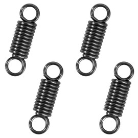 GUNGY Zugfedern mit Haken Klavierdraht Zugfeder Spannfeder 20mm Außendurchmesser 6mm Drahtdurchmesser 1mm Hakenwinkel 180 Grad 2 Runden Maximale Zugkraft 3,4KG 1x6x20mm 10 Stück