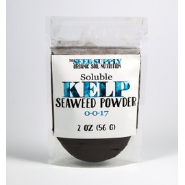 Soluble Kelp Seaweed Powder Fertilizer - 2 Ounces for Plant Root Development and Growth Stimulant 0-0-17