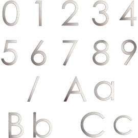 GUIZZO Creart - External Stainless Steel House Number Letter - A, 9.3 x 10 H cm - Signs/Letters - House Numbers, Handmade House Number Door Sign and Name Plate, Made in Italy