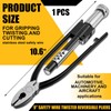 Lanties 9 Inch Reversible Safety Wire Twister Pliers Left and