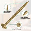 FMhotu 8 Inch Heavy-Duty Outdoor Deck Screws, 50Pcs Star Drive