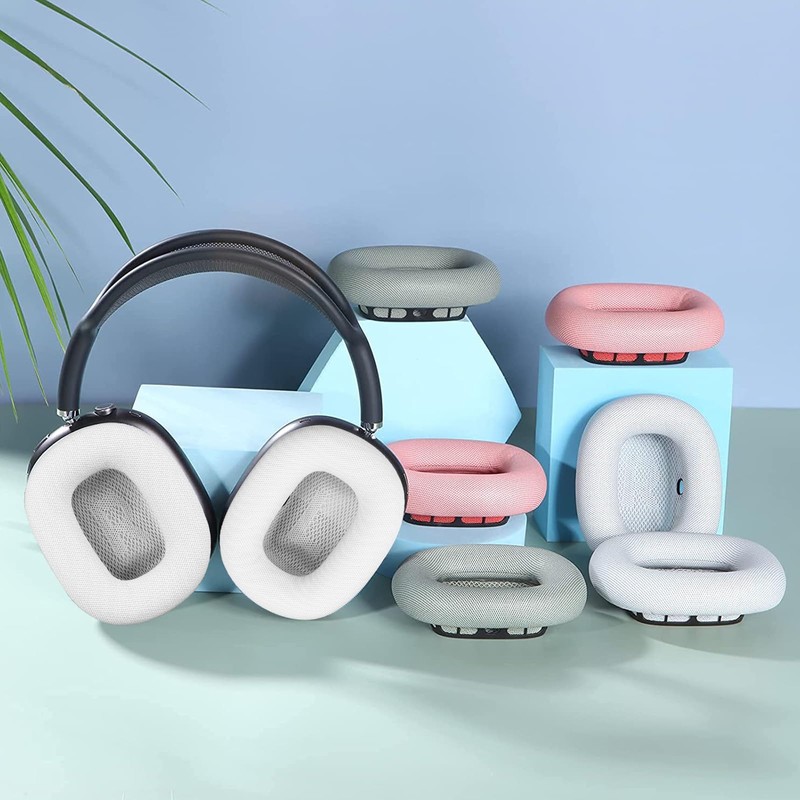 MOLGRIA Replacement Earpads for AirPods Max Headphones,Earpads with Protein Leather,Memory