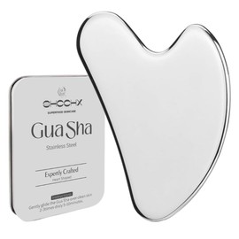 Stainless Steel Gua Sha Facial Tools, Skin Massage for Face Body Eyes Neck Heart, Relieve Wrinkle Eye Puffiness Treatment, Back Spa