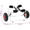 Heemab Aluminum Kayak Cart for Easy Transport, Lightweight and Durable,