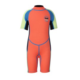 Kids Shorty Wetsuit, 2.5mm Neoprene One Piece Swimsuits UV Protection Swimsuits for Girls Boys Swimming Diving Snorkelling Surfing