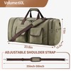 Large Duffle Bag for Travel, 60L Canvas Travel Duffel Bags