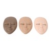 3PCS Eyelash Mannequin Head Removable Replaced Eyelids Eyelash Practice Head