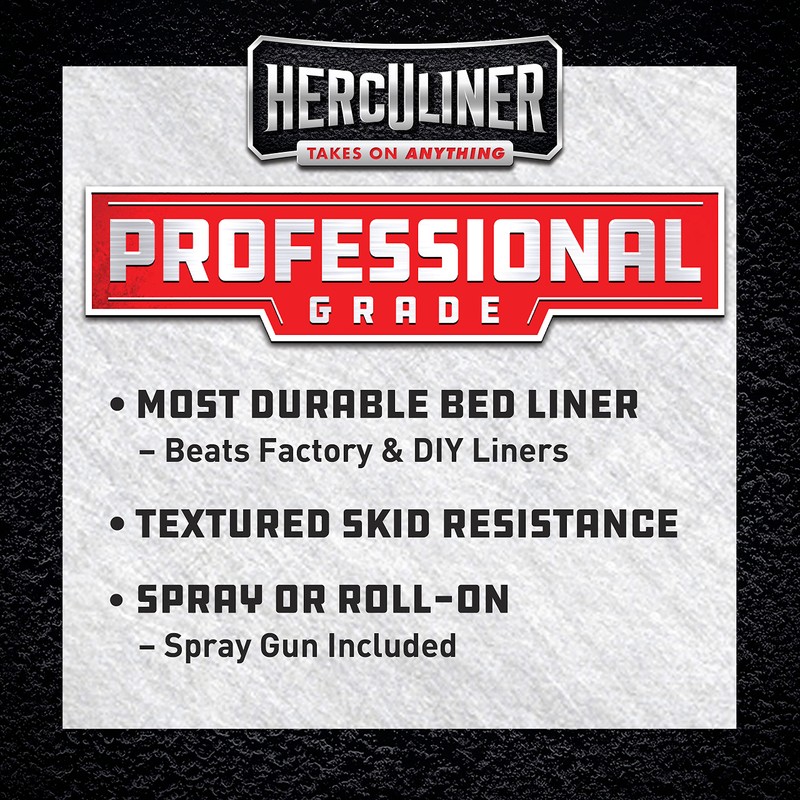 Herculiner Spray On Bed Liner Kit - Professional Grade, 1