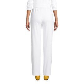 Lands' End Women s Sport Knit Pants White Regular Medium