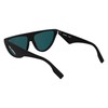 KARL LAGERFELD Unisex KL6185S Sunglasses, Black, One Size, black