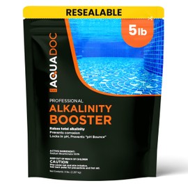 MAV AquaDoc Pool Alkalinity Increaser - 5lb - Sodium Bicarbonate Alkalinity Increaser for Swimming Pools - pH Increaser - Pool Chemicals Made in USA