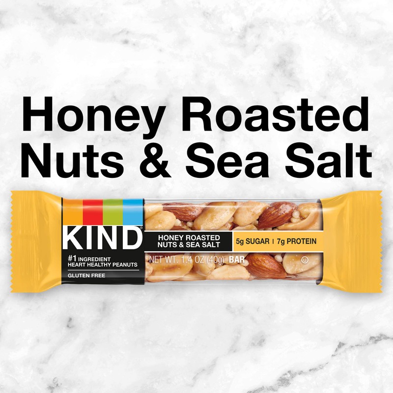 KIND Nut Bars, Honey Roasted Nuts & Sea Salt, Good