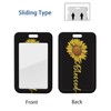 Heavy Duty ID Badge Holder with Retractable Badge Reel Clip,