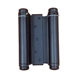 Hinge Outlet Adjustable Double Action Spring Hinge, Saloon, Swinging or Cafe Door Hinges - Highly Rust-Resistant, Self-Closing, Dual-Swing (6 Inch, Oil Rubbed Bronze)