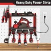 Power Tool Organizer Wall Mount with Charging Station - 4