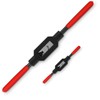WILLBOND 2 Pcs Adjustable Tap Wrench Handle Tool Ratcheting for