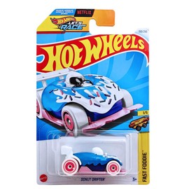 Hot Wheels Donut Drifter, 1/5, White/Blue/Pink, Fast Foodie