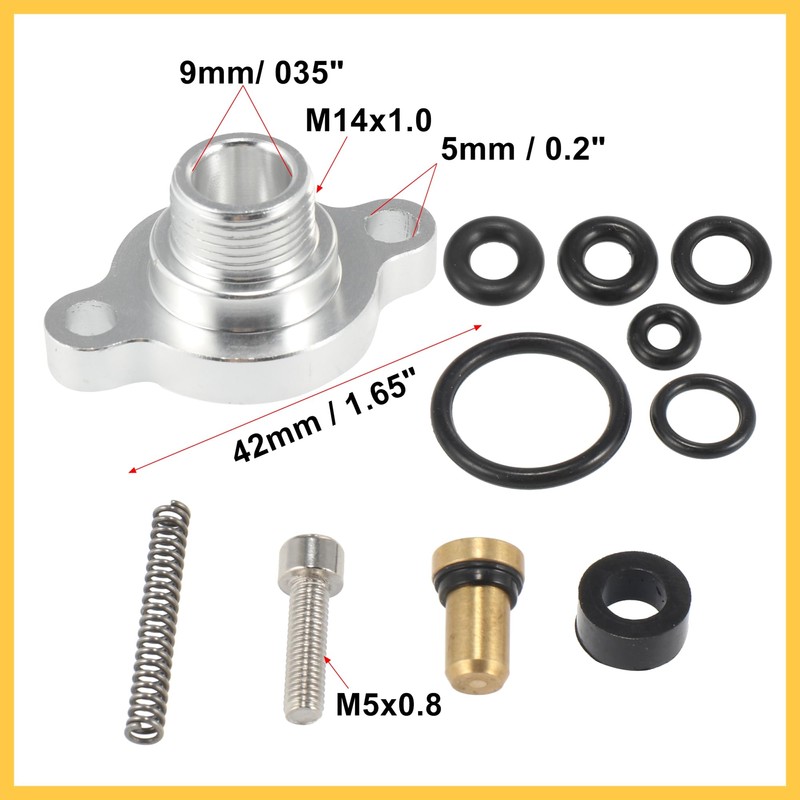 REPAIROCK Upgraded Fuel Pressure Regulator Spring Set with 7 O