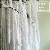 4 PCS White Artificial Yarn Amaranthus for Decor