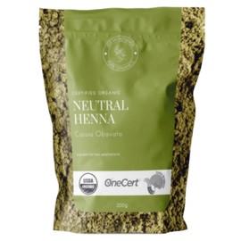200G Organic Certified Cassia Obovata Powder Neutral Henna Natural Hair Strengthening & Conditioning Treatment