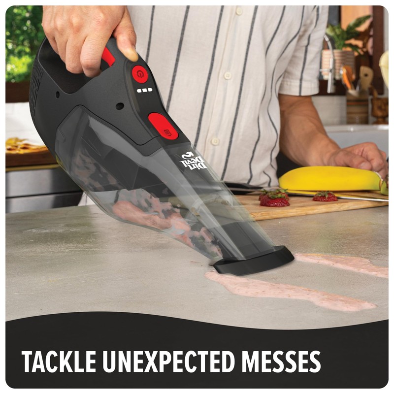 Dirt Devil 16V Cordless Handheld Vacuum Cleaner, Powerful Suction, Lightweight,