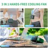 MHEOMTME Portable Waist Fan, Personal Clip on Fan Rechargeable Hands-Free