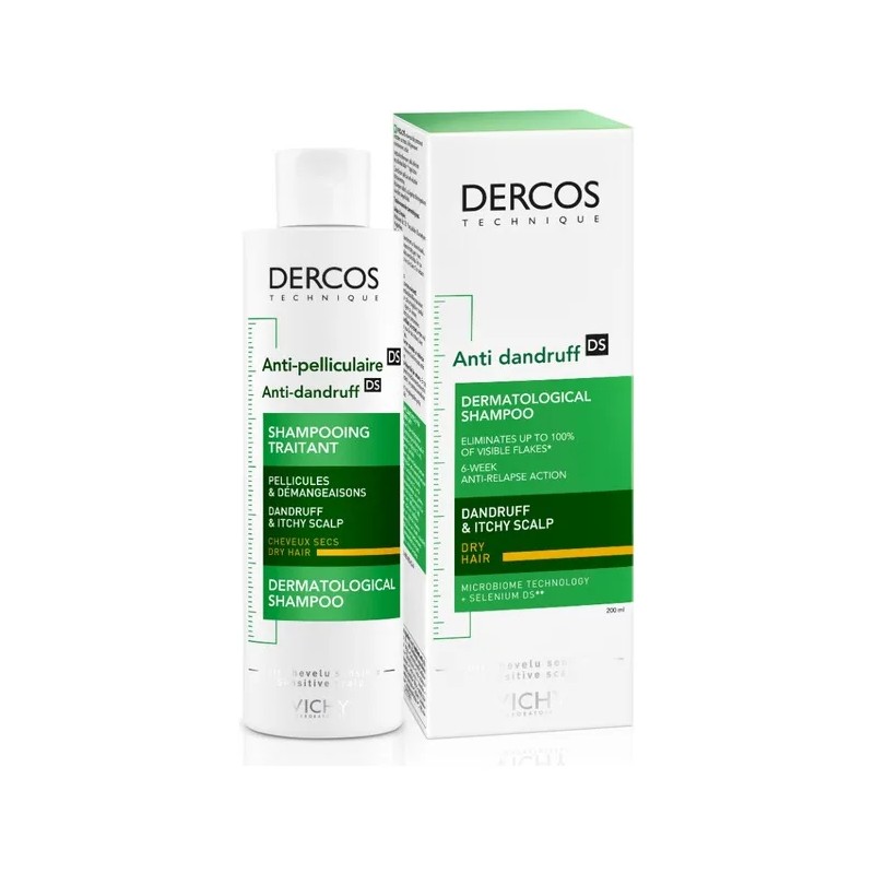Shampoo Vichy Dercos Anticaspa 200Ml Cabello Seco