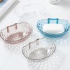 Clear Wall Mounted Soap Dish, Sturdy Plastic, No Drilling, Bathroom