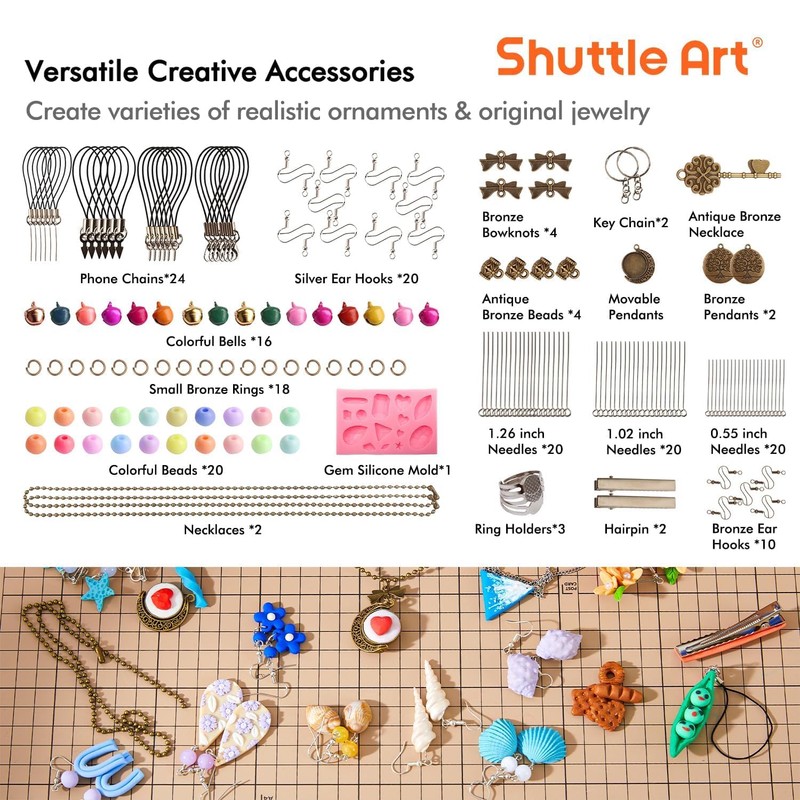 Shuttle Art 82 Colors Polymer Clay Kit, Oven Bake Clay