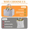 Dawumin Felt Shopping Bag, Felt Bags Shopper, Foldable Felt Basket,