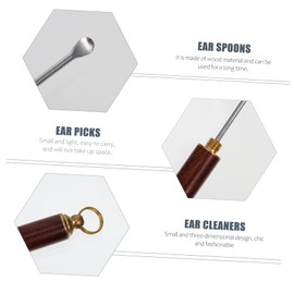 Baluue 8pcs Ear Spoons Portable Ear Wax Removal Tools Easy to Clean Reusable Compact Design for Convenient Storage Cleaning Gadgets