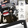 Real Carbon Fiber Motorcycle License Plate Holder(Black)