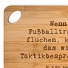 Mr. & Mrs. Panda Bamboo Chopping Board Saying Football Trainer