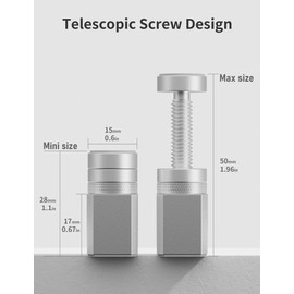 Graphics Card GPU Brace Support, Video Card Sag Holder Bracket,GPU Stand,Silver,GH50S (28-50mm /1.1-1.97in)