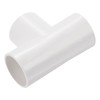 QUARKZMAN PVC Pipe Connector T-shaped Coupling Connection Pipe White 20mm