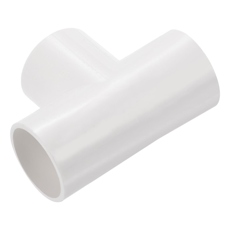 QUARKZMAN PVC Pipe Connector T-shaped Coupling Connection Pipe White 20mm