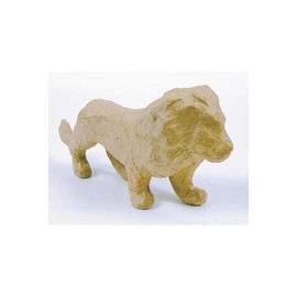Décopatch AP586Opack Pack of 5 Paper Mache Lion Carrier 15 x 4.5 x 7 cm Kraft Brown