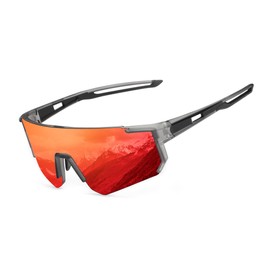 SPEEDHYUN Polarized Sports Sunglasses for Men, Mens Sun glasses UV Protection for Cycling Fishing Driving Running