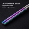 Chopsticks Reusable Metal Chopsticks Titanium Plated 18/8 Stainless Steel Chopsticks
