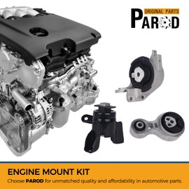 PAROD 3PCS Engine Motor Mount Transmission Fit for Ford Fusion 2010-2012, Mercury Milan 2010-2011 2.5L L4 Gas Automatic Trans Replace#A4431 A5556 A5740