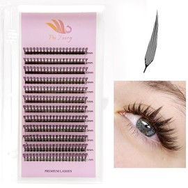 Premade Anime Spire Lash Extensions for Professional Lash Artists - Anime Lashes, Plume Flake Lash Extensions, Lightweight, Perfect for Salon (Black Lashes, 0.07-D-8-15mm Mix)