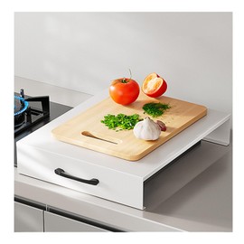 RV Stove Top Cover, Multipurpose carbon steel white Cooktop Cover Gas Stove Top Cover, with Portable Handle for RV Kitchens Apartments（15.7X19.7X3.5IN）