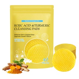 Kojisäure und Kurkuma Reinigungspads, Turmeric Kojic Acid Cleansing Pads, Turmeric Kojic Cleansing Pads, Turmeric Kojic Acid Pads, Improve Dull Skin, Cleansing and Exfoliation, Fades Discoloration