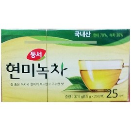 Dong Seo 현미녹차(동서 25T)X18 녹차 현미녹차 일회용녹차 가 Brown Rice Green Tea (Dongseo 25T) X18 Green Tea Brown Rice Disposable Green Tea Bags
