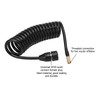 Car Air Pump Hose, 9.84ft PS20 Female Plug Inflator Extension