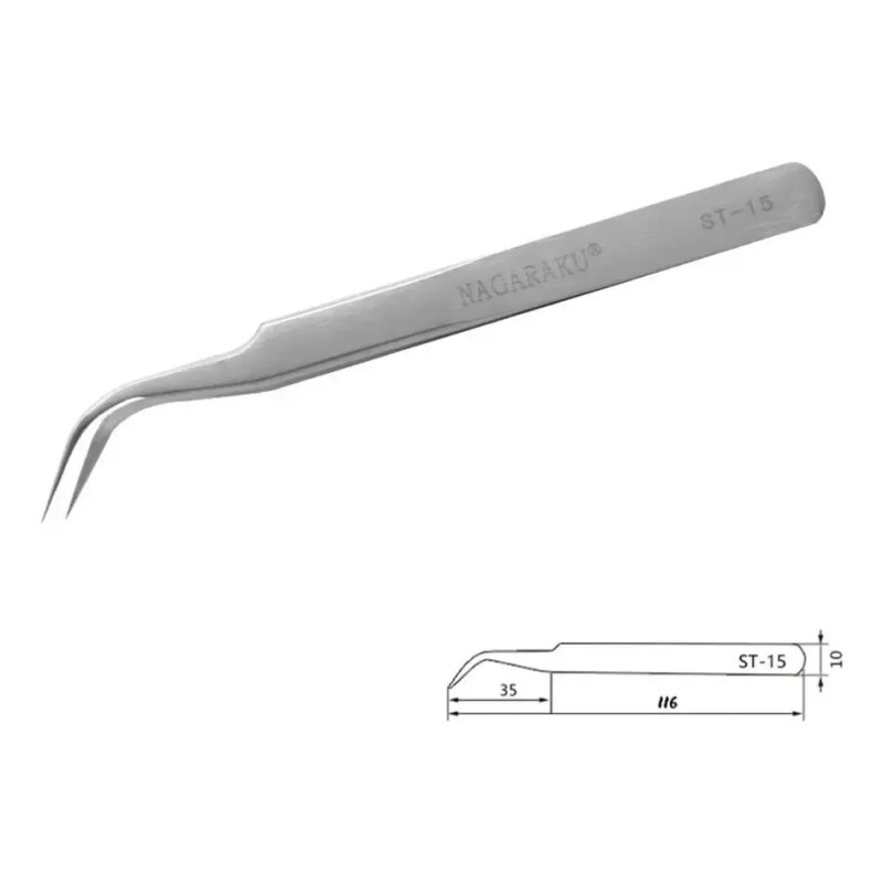 Pinza de extensión de pestañas Nagaraku St-15