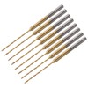 uxcell 8Pcs 0.8mm Mini Twist Drill Bit, Micro Engraving Drill